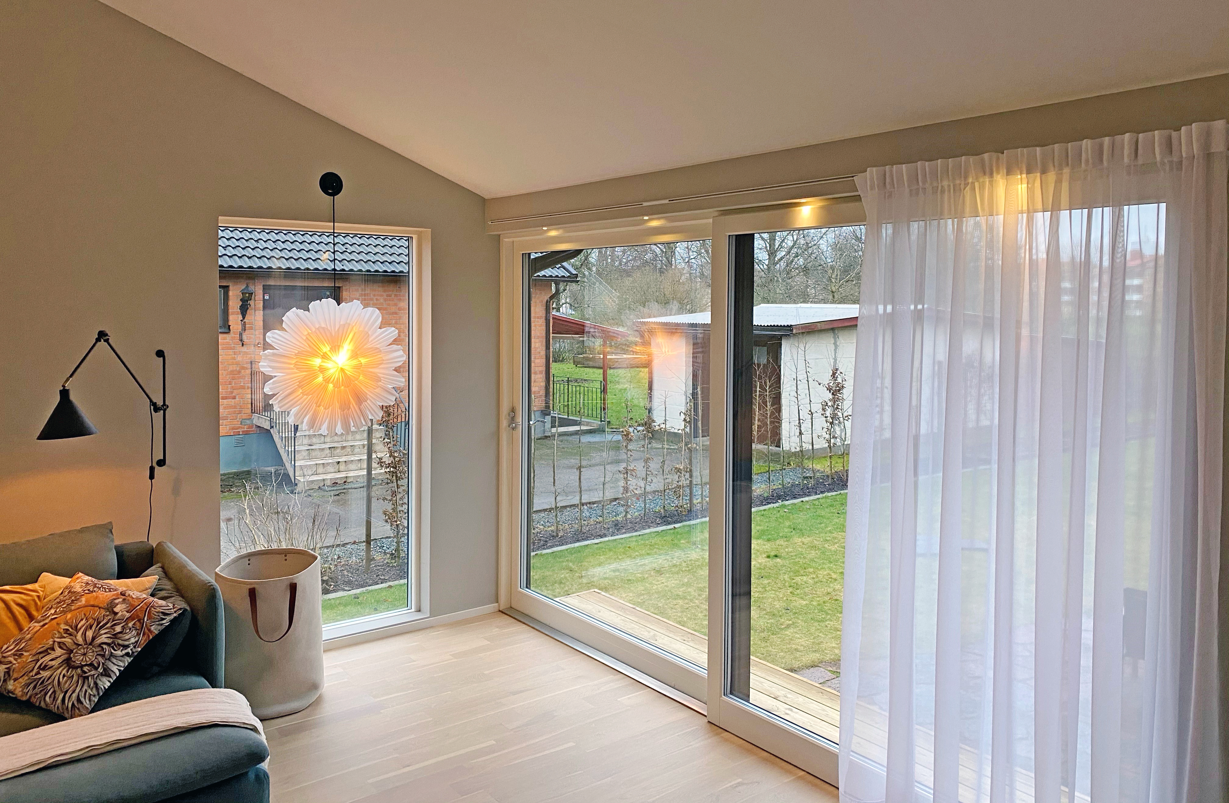 Skyvedør tre 2-fløyet 3-lags