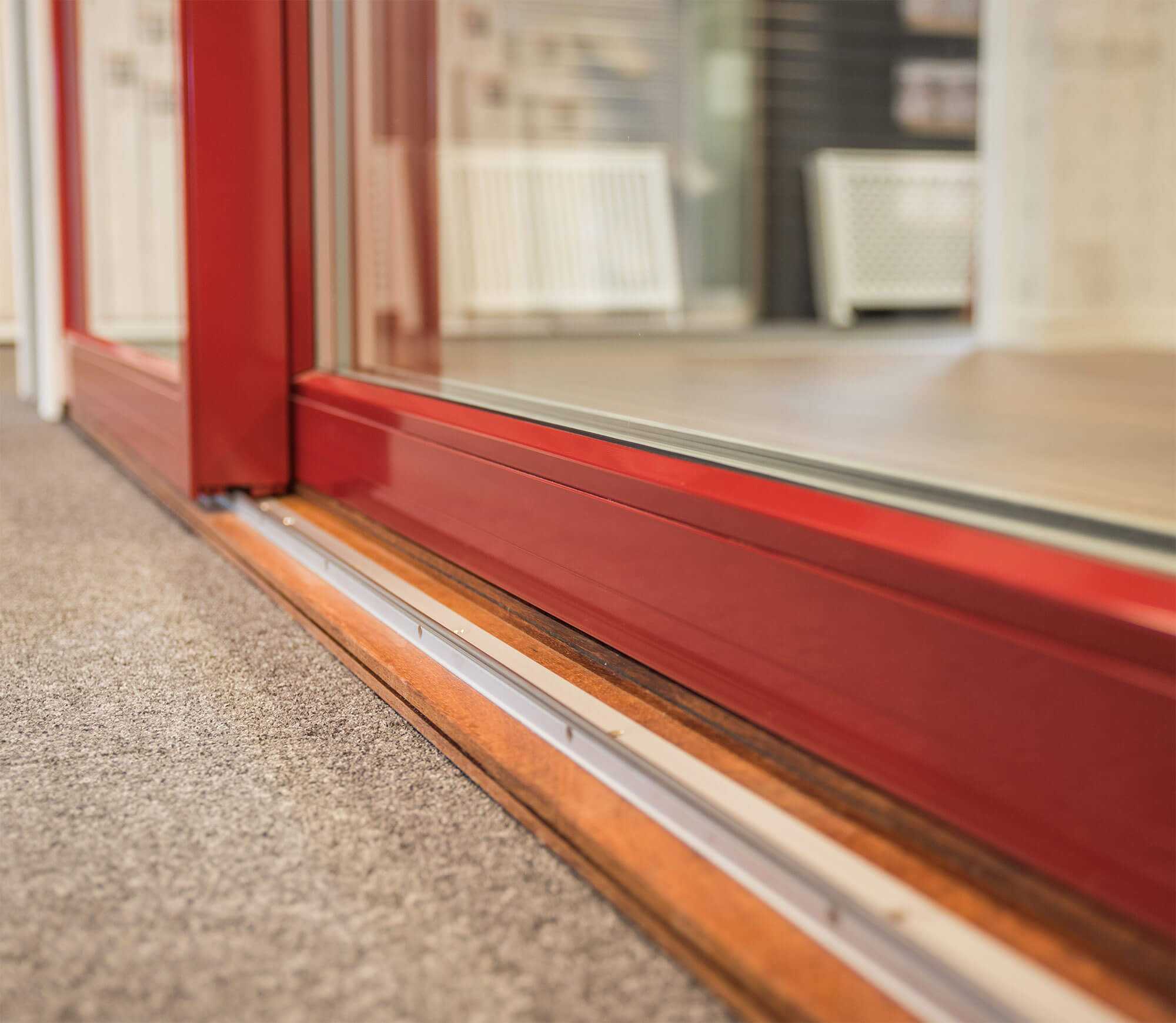 Skyvedør tre 2-fløyet 3-lags