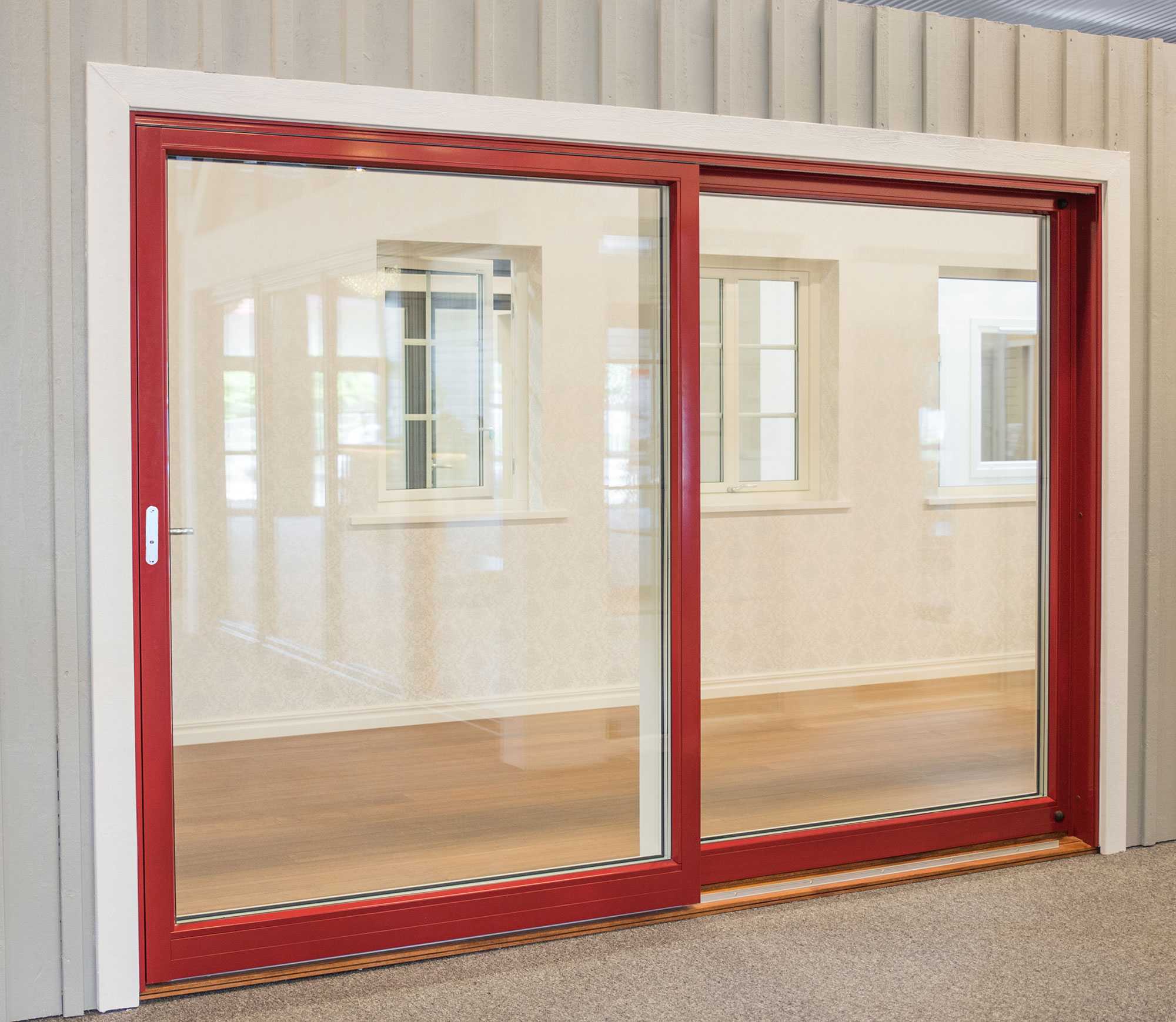 Skyvedør tre 2-fløyet 3-lags