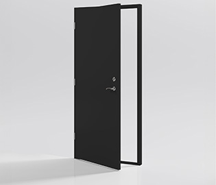 preview image for Ytterdør Slæt Svart Lagerførd