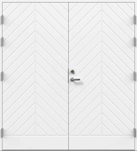 preview image for Dobbel ytterdør Fiskebein