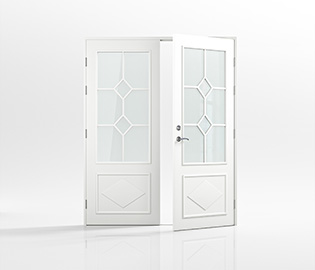 preview image for Dobbel ytterdør Lantlig Diamant