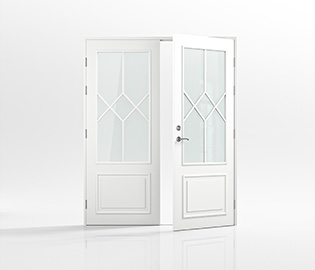 preview image for Dobbel ytterdør Landlig