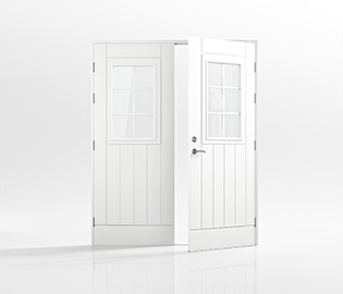 preview image for Dobbel ytterdør Lya Glass