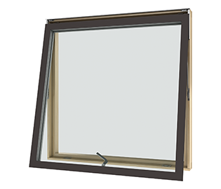 preview image for Vridfönster aluminium 3-glas