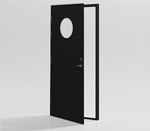 preview image for Ytterdør Glimten Svart Lagerførd